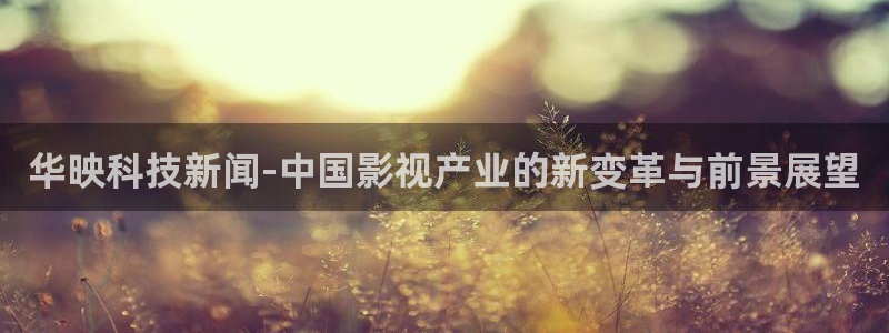 华映科技新闻-中国影视产业的新变革与前景展望
